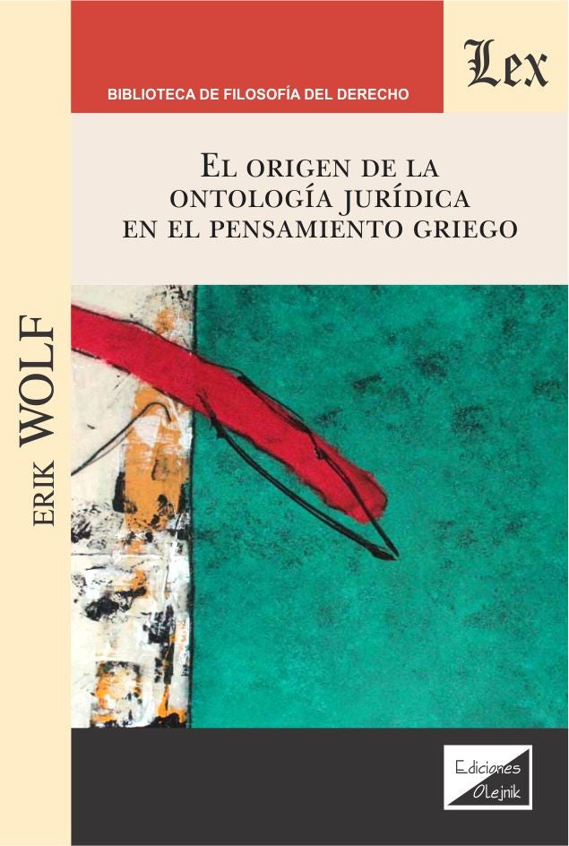 Origen de la Ontología Jurídica en El Pensamiento Griego