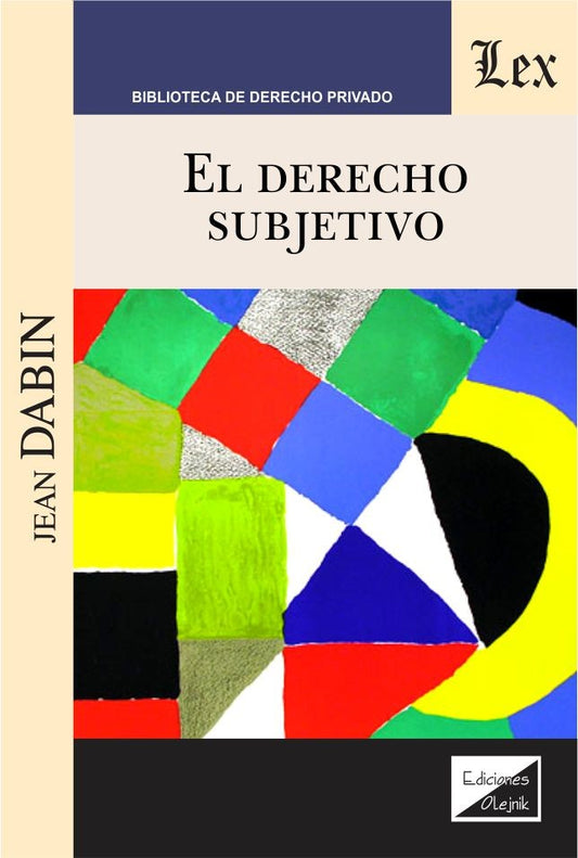 El Derecho Subjetivo