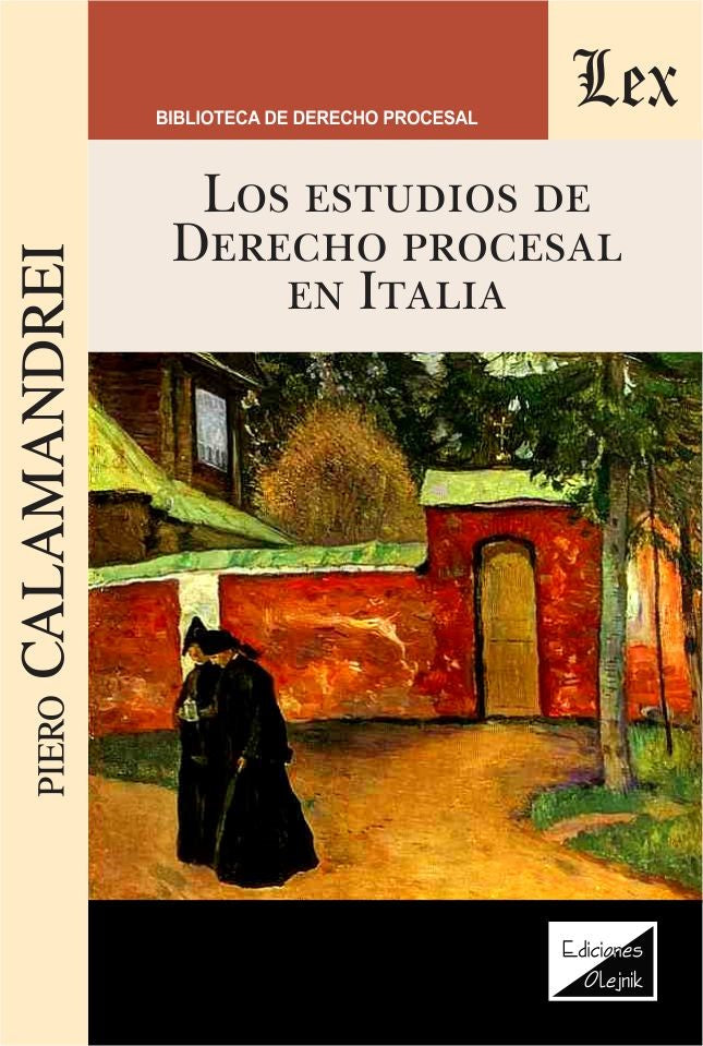 Estudios de Derecho procesal en Italia