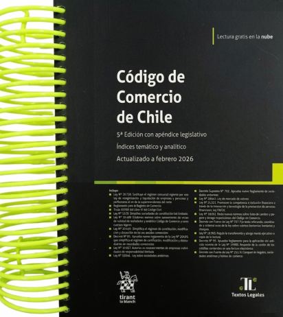 Código de Comercio de Chile 2026. Tirant Lo Blanch