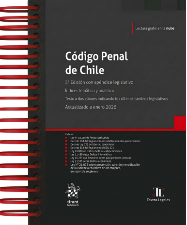 Código Penal de Chile 2026. Tirant lo Blanch
